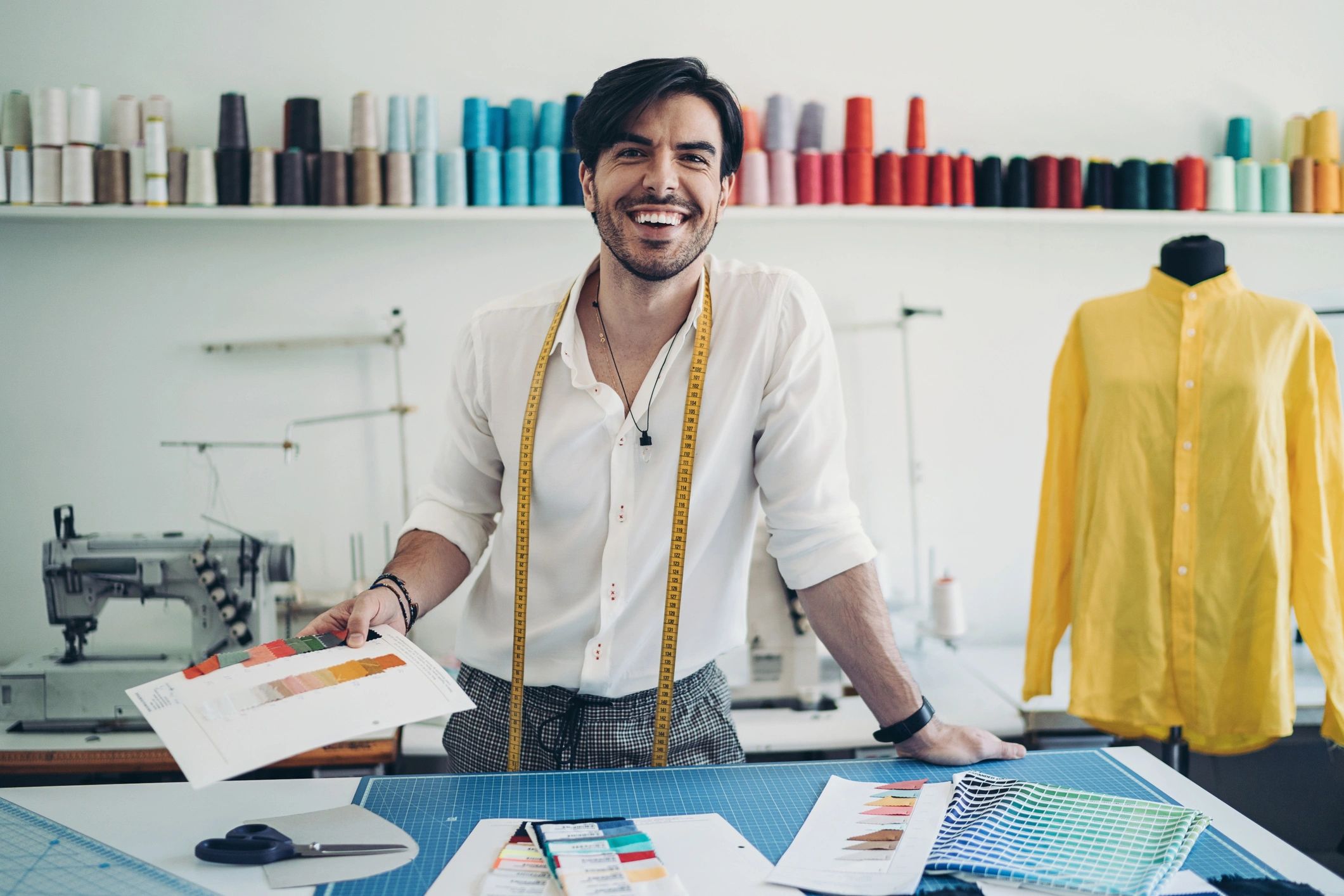 designer working on creative project